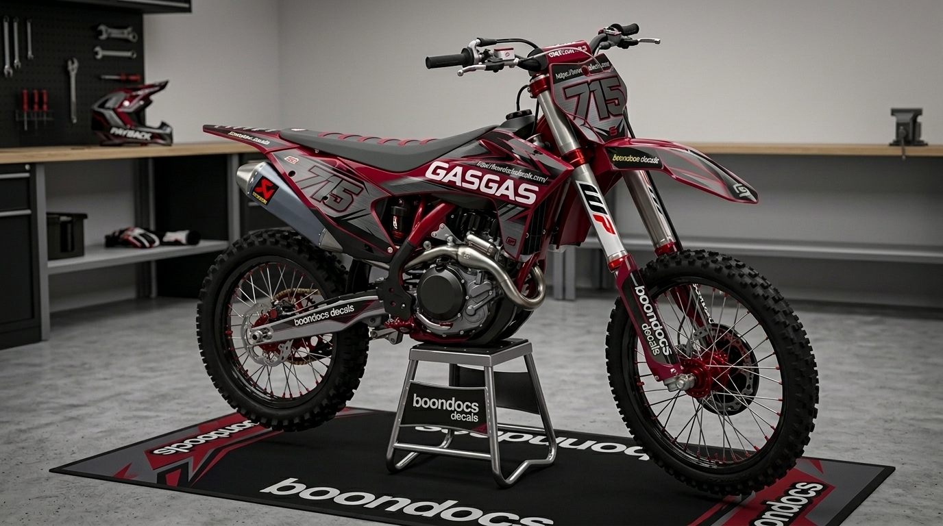 Graphics kit for GasGas 202606300855.jpeg 202607030935 Motocross Graphics Boondocks Decals