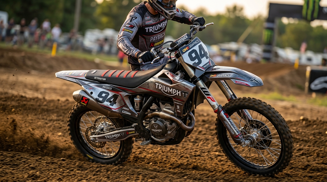 Graphics kit for Triumph 202607020955 1 Motocross Graphics Boondocks Decals