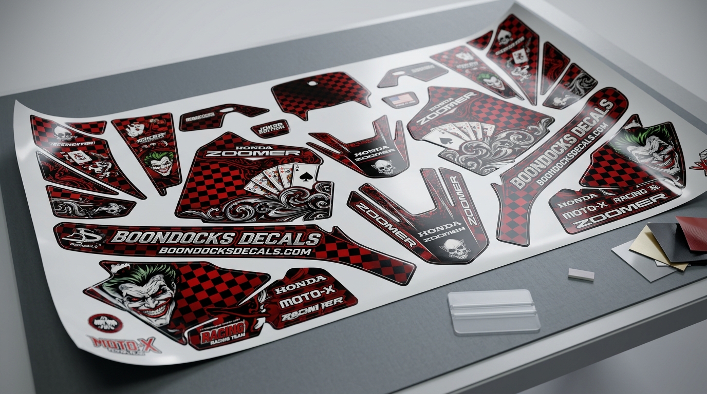 Graphics Kit for Honda – Joker – Black 4 Honda Joker bike decals 202607031012 2 Motocross Graphics Boondocks Decals