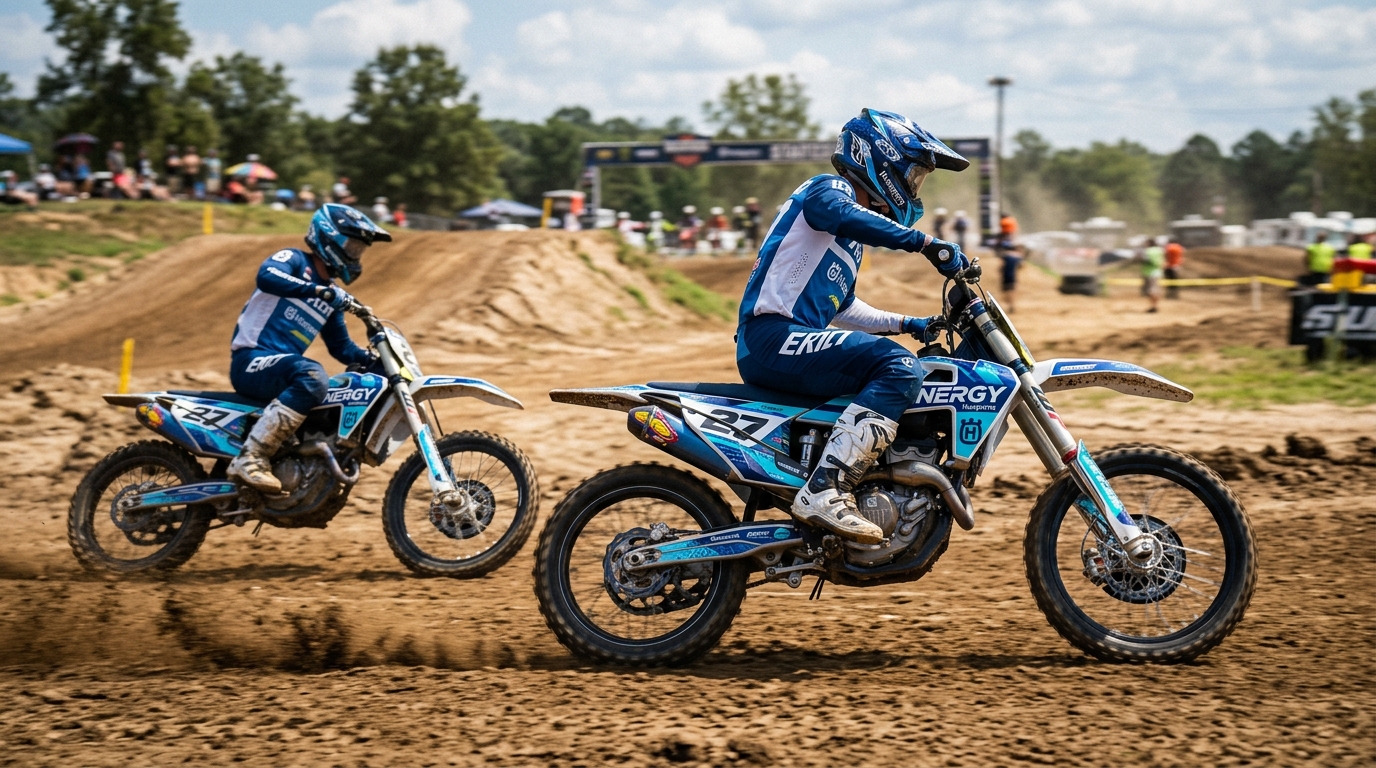Husqvarna ENERGY Graphics Kit Blue 202607270949 Motocross Graphics Boondocks Decals