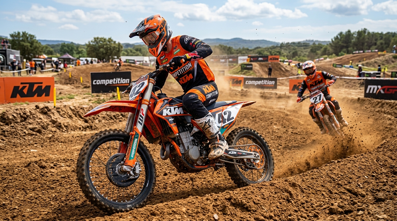 KTM COMPETITION Graphics Kit Orange 202607211132 Motocross Graphics Boondocks Decals