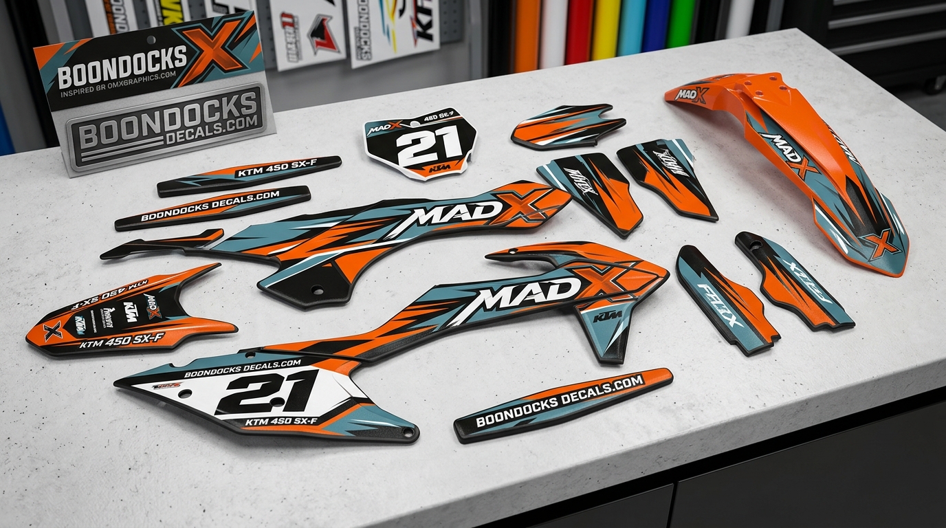 MX Graphics for KTM – MAD X 4 KTM MAD X bike decals 202607061157 1 Motocross Graphics Boondocks Decals