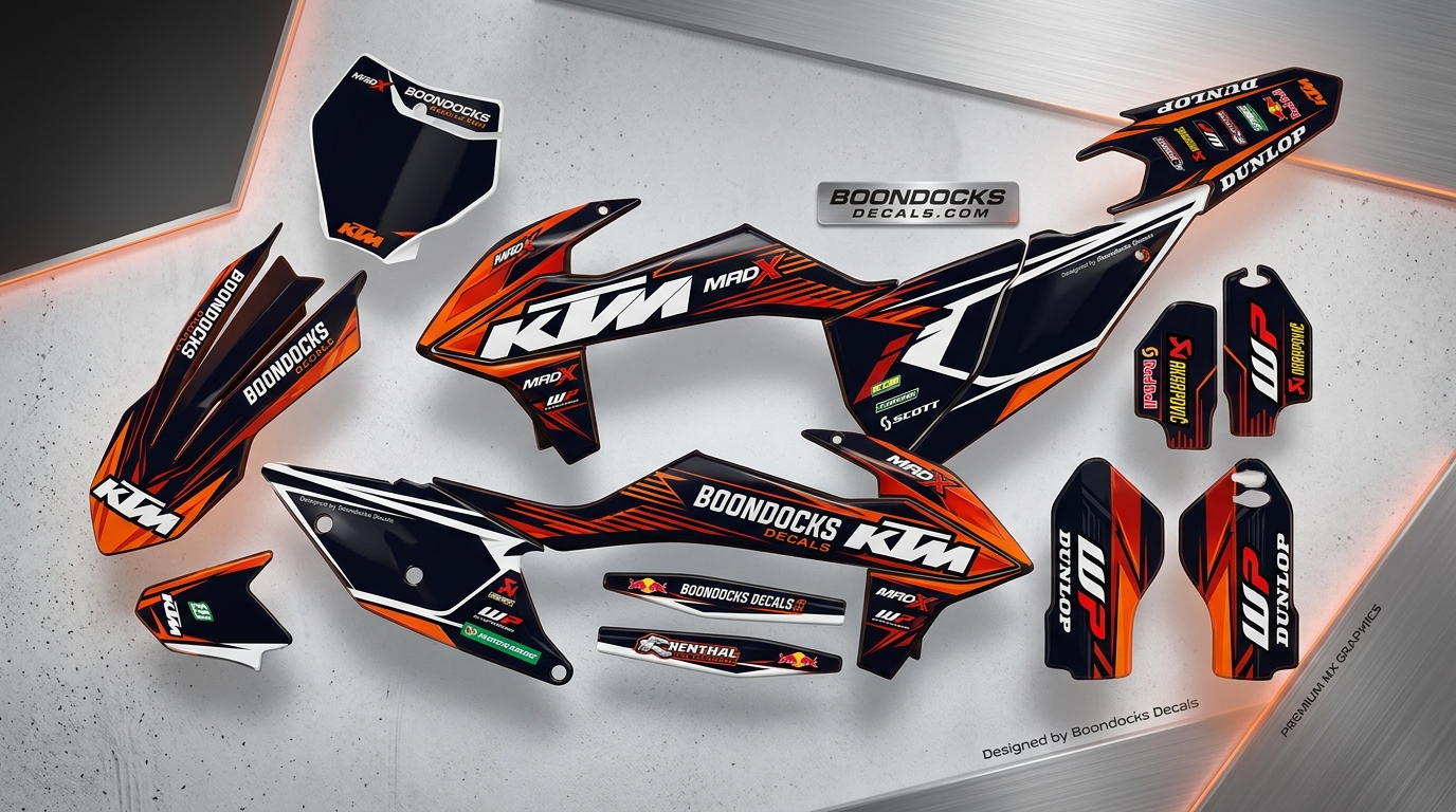 MX Graphics for KTM – MAD X 5 KTM MAD X bike decals 202607061157 2 Motocross Graphics Boondocks Decals