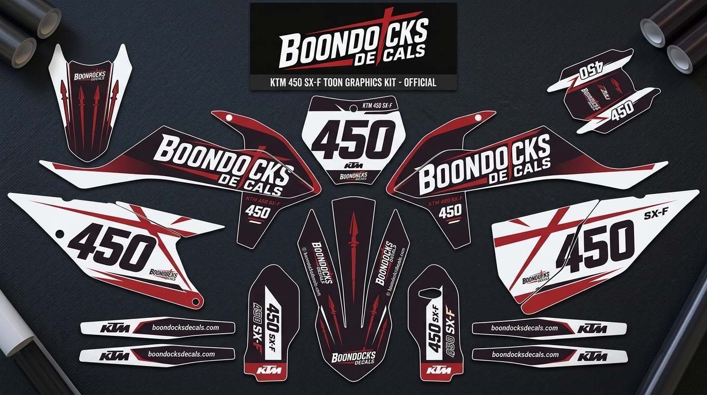 MX Graphics for KTM β TOON 6 KTM bike decals 3D 202607160946 3 Motocross Graphics Boondocks Decals