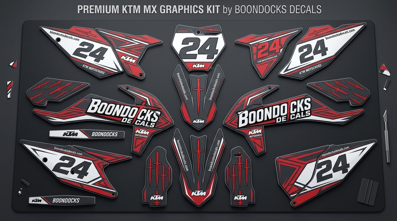 MX Graphics for KTM β TOON 3 KTM bike decals 3D 202607160946 Motocross Graphics Boondocks Decals