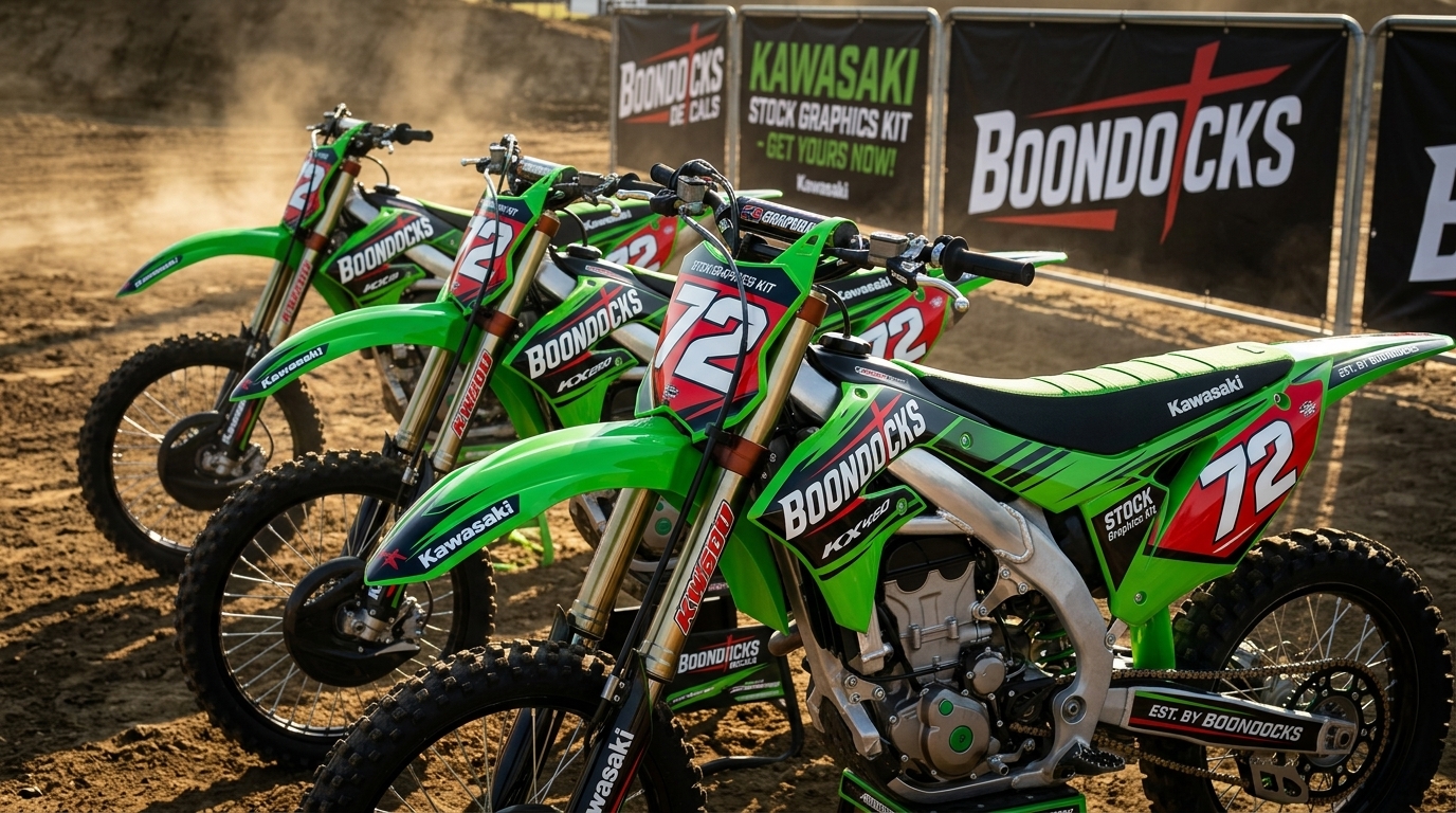 Kawasaki STOCK Graphics Kit 202607160956 1 Motocross Graphics Boondocks Decals