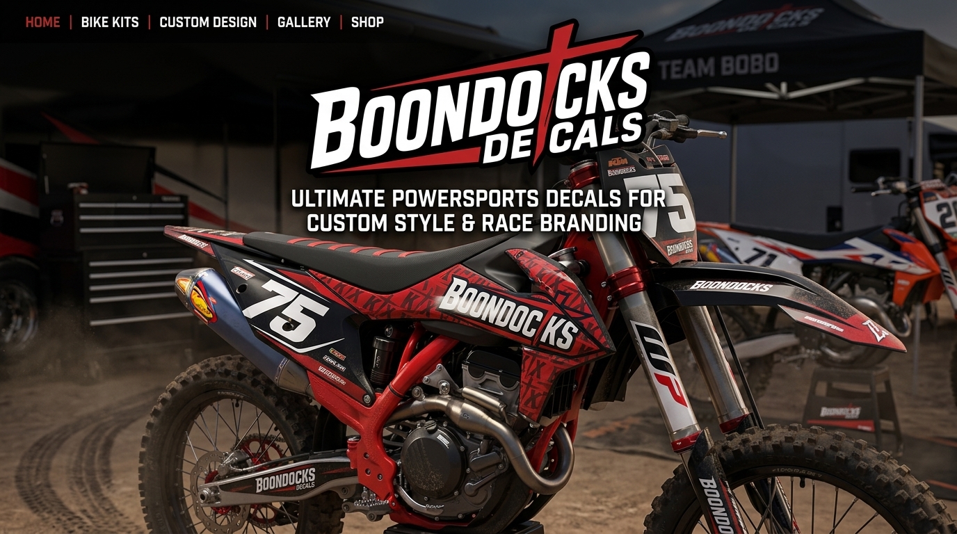 Premium powersports decals for custom motocross style and race-ready bike branding