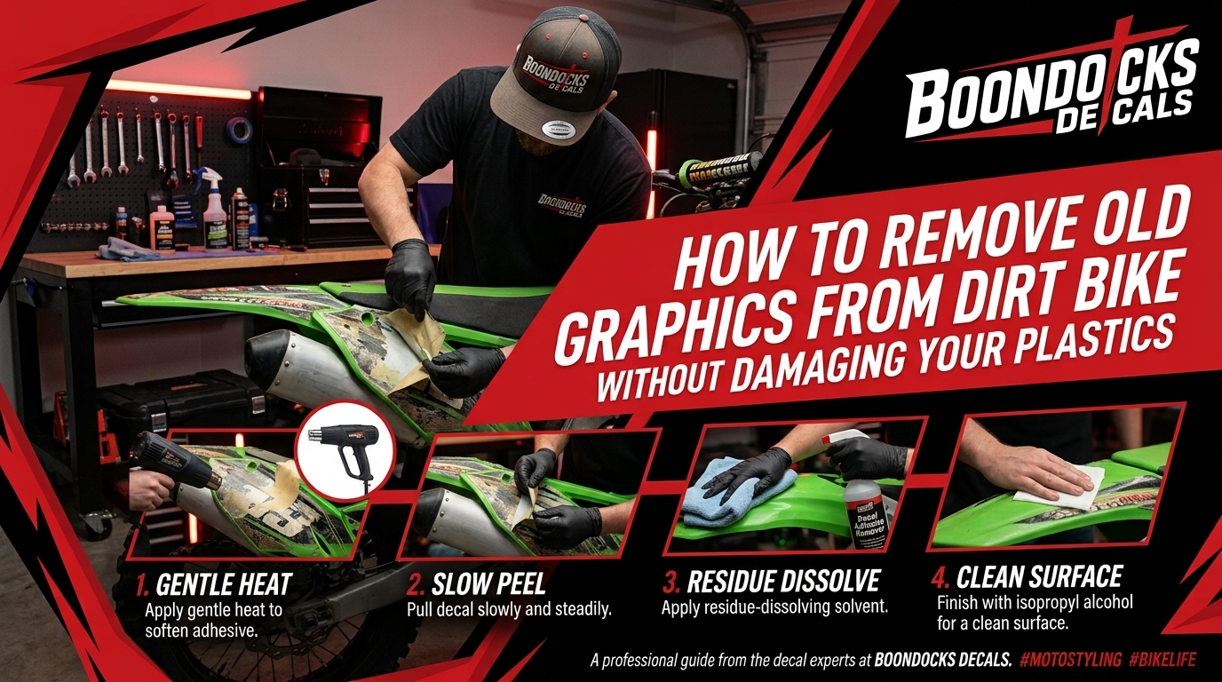 How To Remove Old Graphics From Dirt Bike Without Damaging Your Plastics