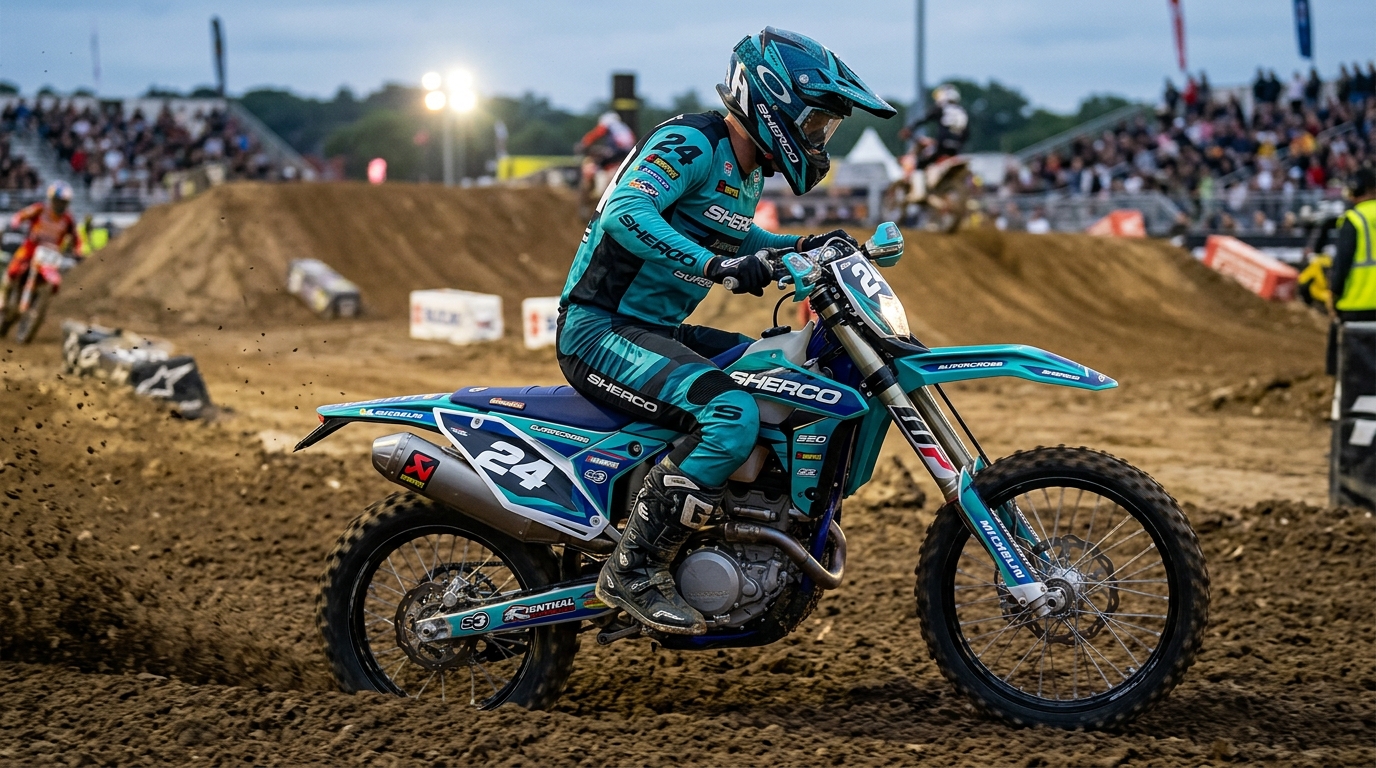 Sherco SUPERCROSS Graphics Kit Teal 202607271054 4 Motocross Graphics Boondocks Decals
