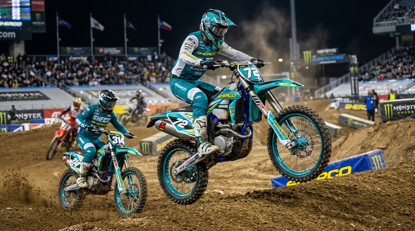 Sherco SUPERCROSS Graphics Kit Teal 202607271054 5 Motocross Graphics Boondocks Decals