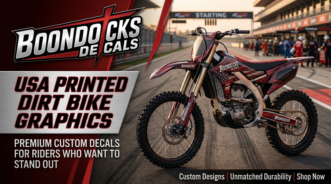 Usa Printed Dirt Bike Graphics: Premium Custom Decals for Riders Who Want to Stand Out