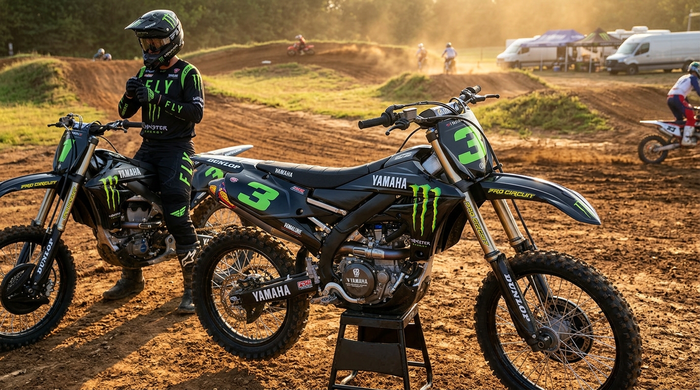Yamaha MONSTER Graphics Kit Black 202607211536 Motocross Graphics Boondocks Decals