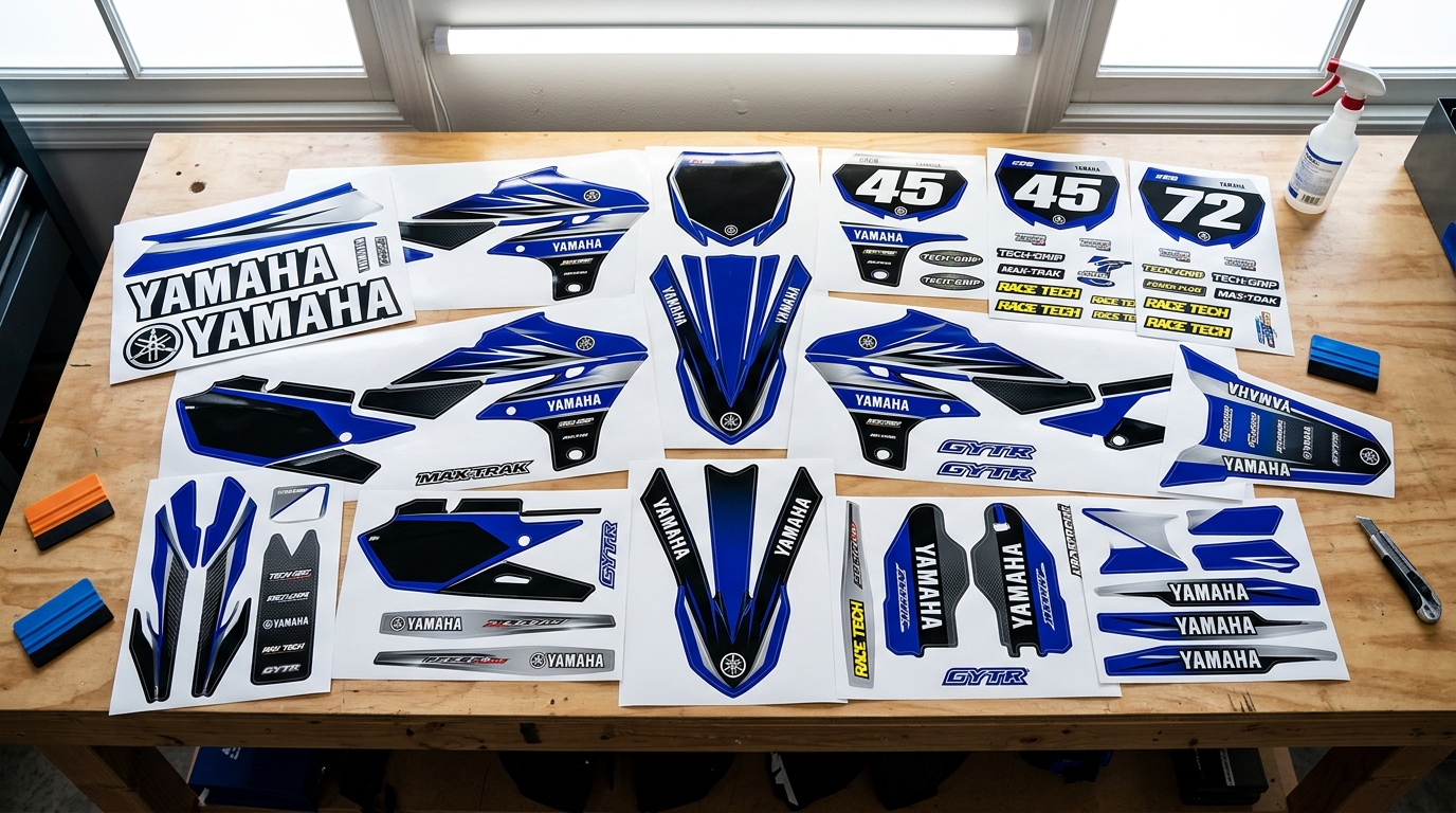 Yamaha STOCK Graphics Kit 5 Yamaha stock graphics kit 202607201228 2 Motocross Graphics Boondocks Decals