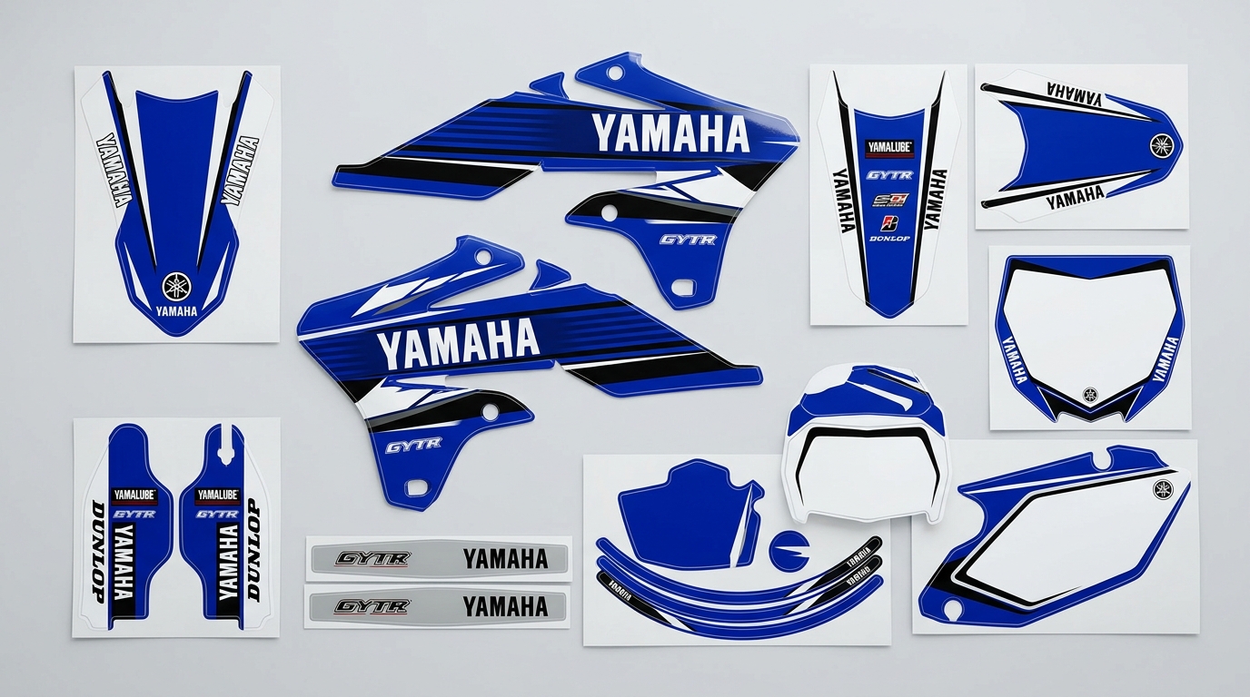 Yamaha STOCK Graphics Kit 6 Yamaha stock graphics kit 202607201228 3 Motocross Graphics Boondocks Decals