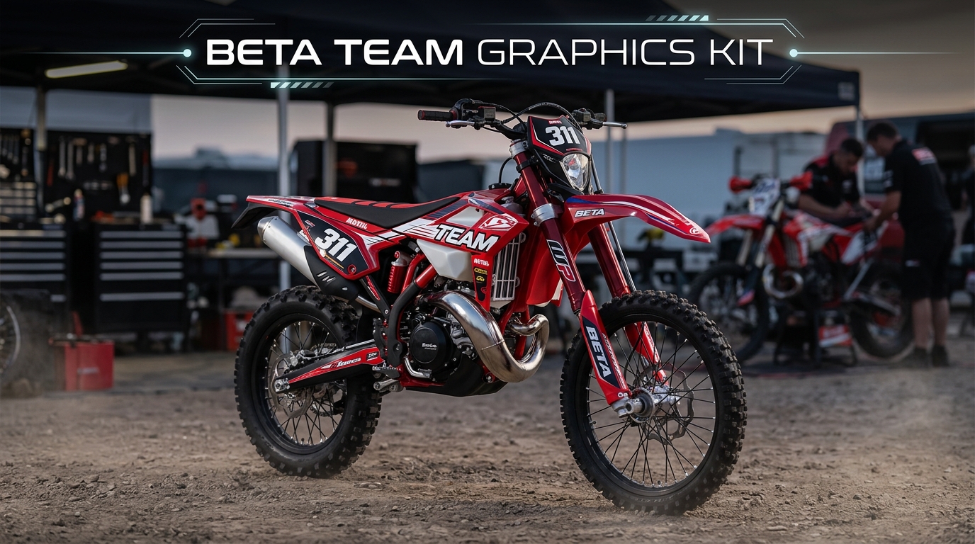 Beta TEAM Graphics Kit 202608101126 Motocross Graphics Boondocks Decals