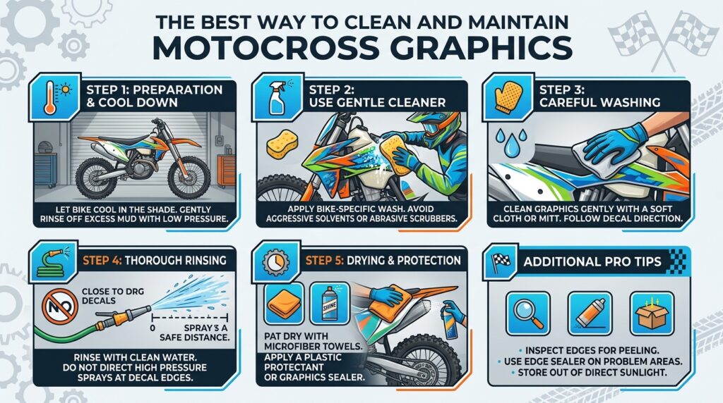 The Best Way to Clean and Maintain Motocross Graphics