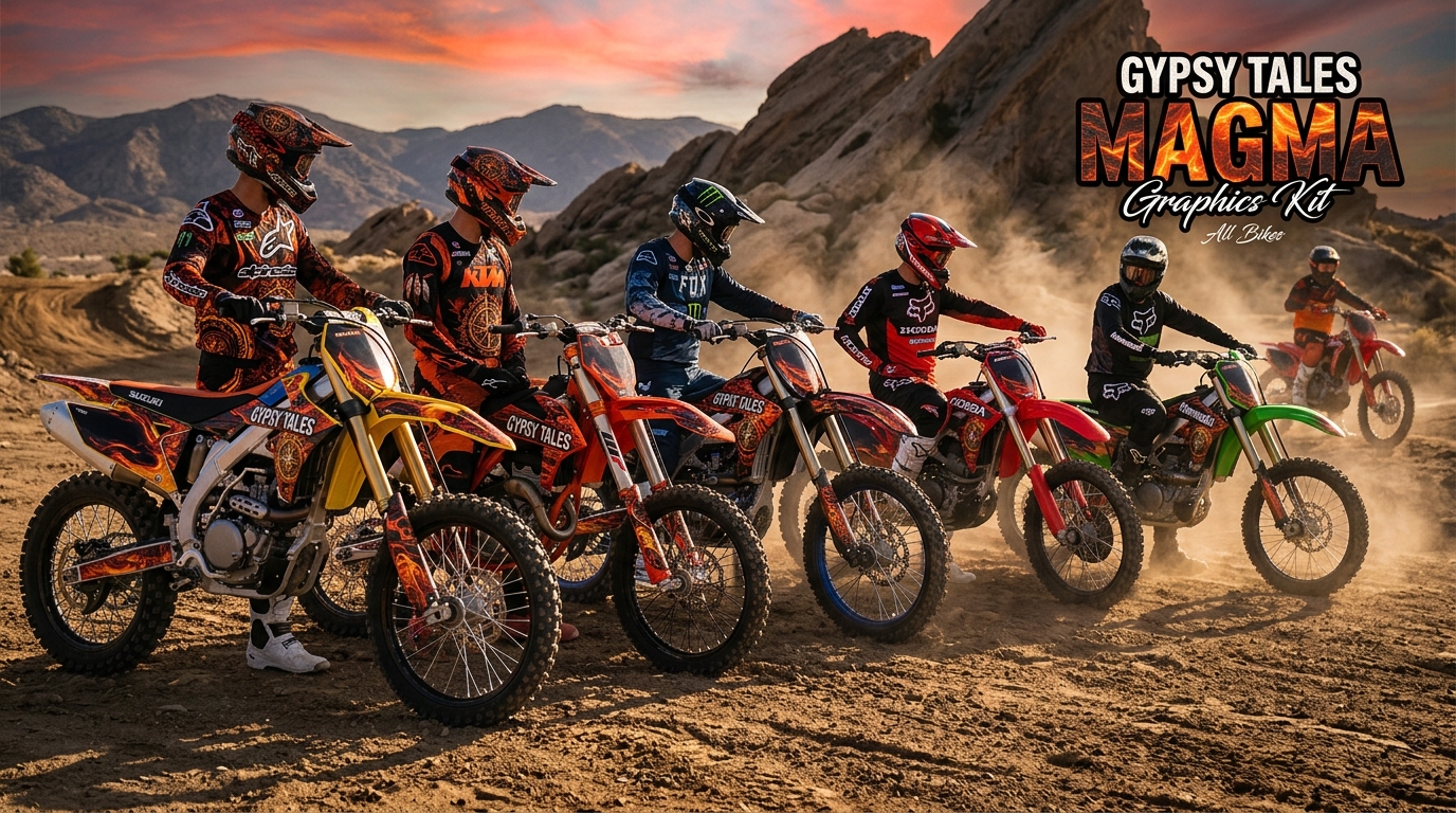 Dirt bikes graphics kit creation 202608171031 1 Motocross Graphics Boondocks Decals