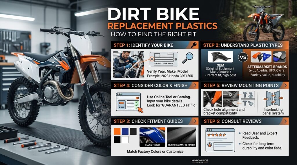 Dirt Bike Replacement Plastics: How to Find the Right Fit
