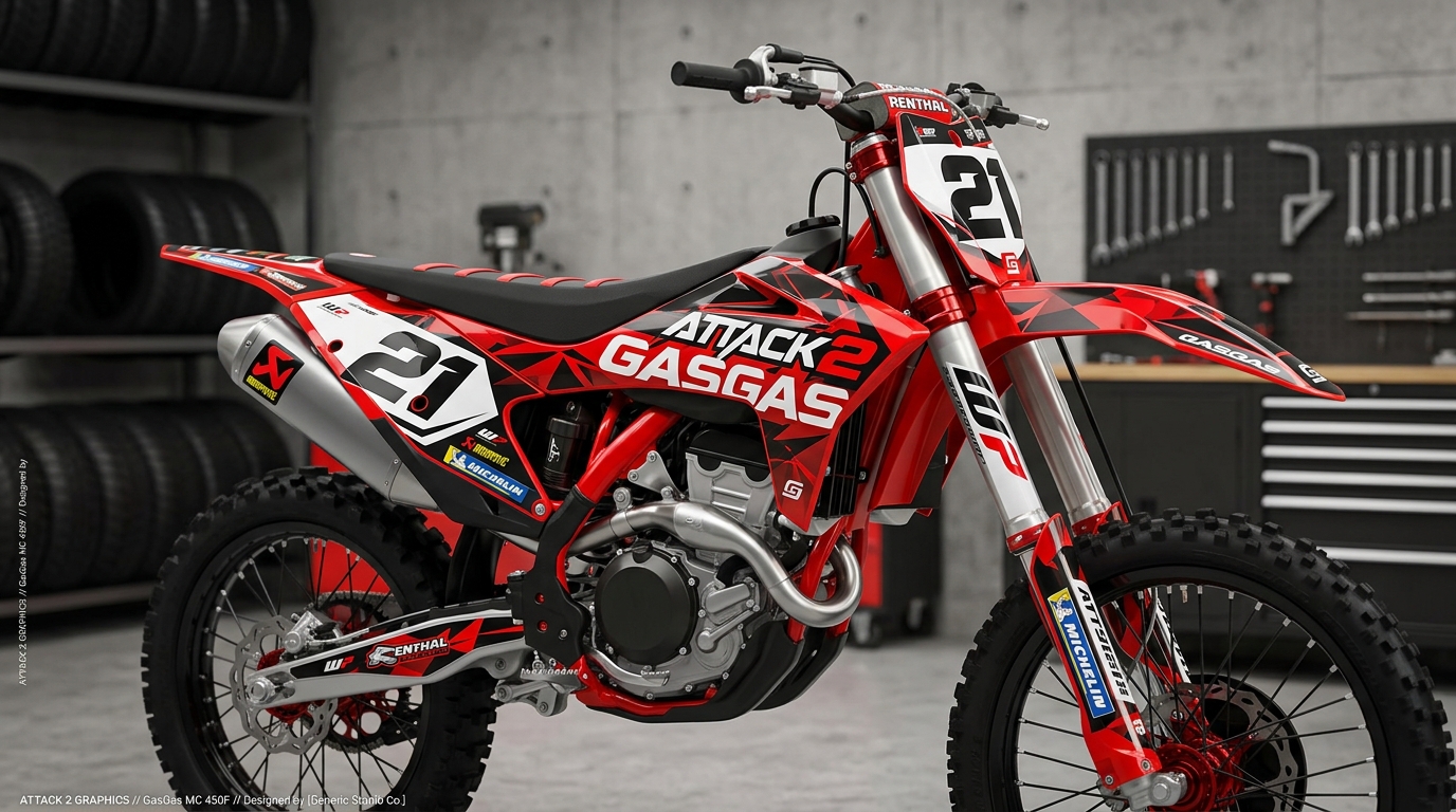 GasGas ATTACK 2 Graphics Kit 202608031204 4 Motocross Graphics Boondocks Decals