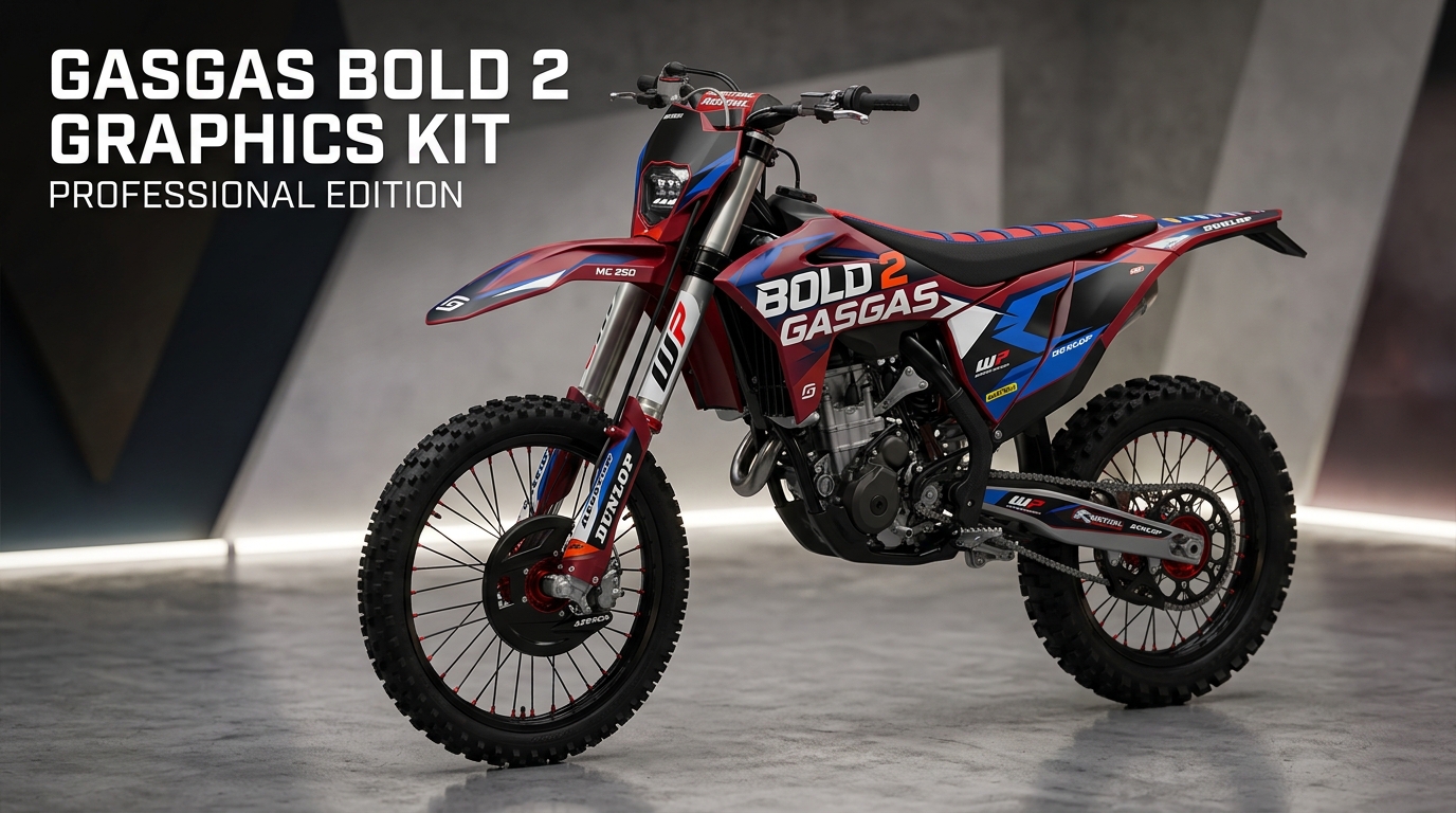 GasGas BOLD 2 Graphics Kit 202608031201 4 Motocross Graphics Boondocks Decals