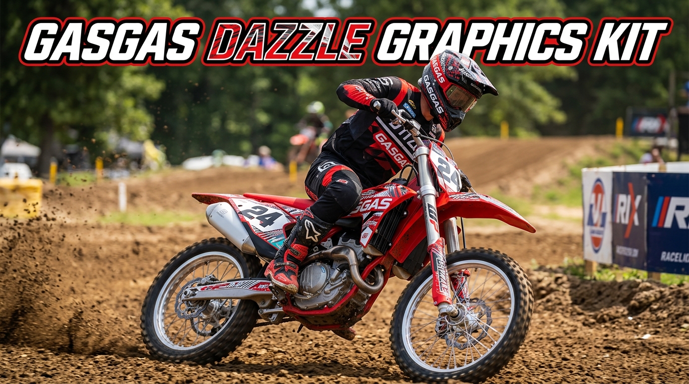 GasGas DAZZLE Graphics Kit 202608241004 Motocross Graphics Boondocks Decals