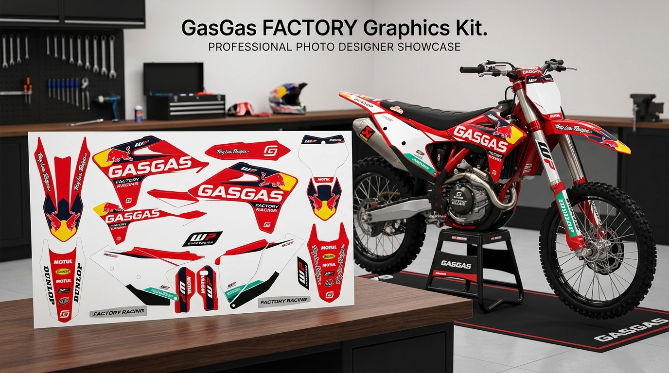 GasGas FACTORY Graphics Kit 202608031155 4 Motocross Graphics Boondocks Decals