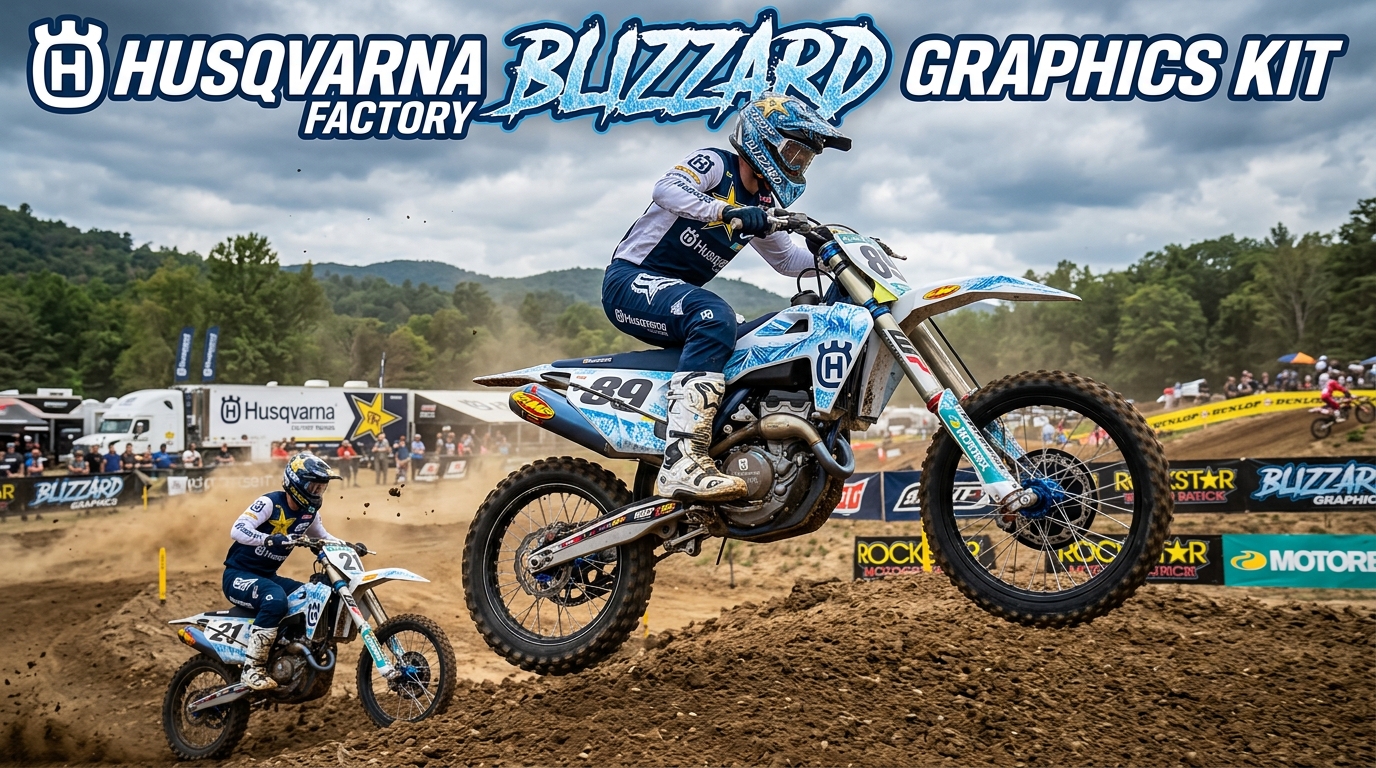 Husqvarna BLIZZARD graphics kit … 202608241439 Motocross Graphics Boondocks Decals