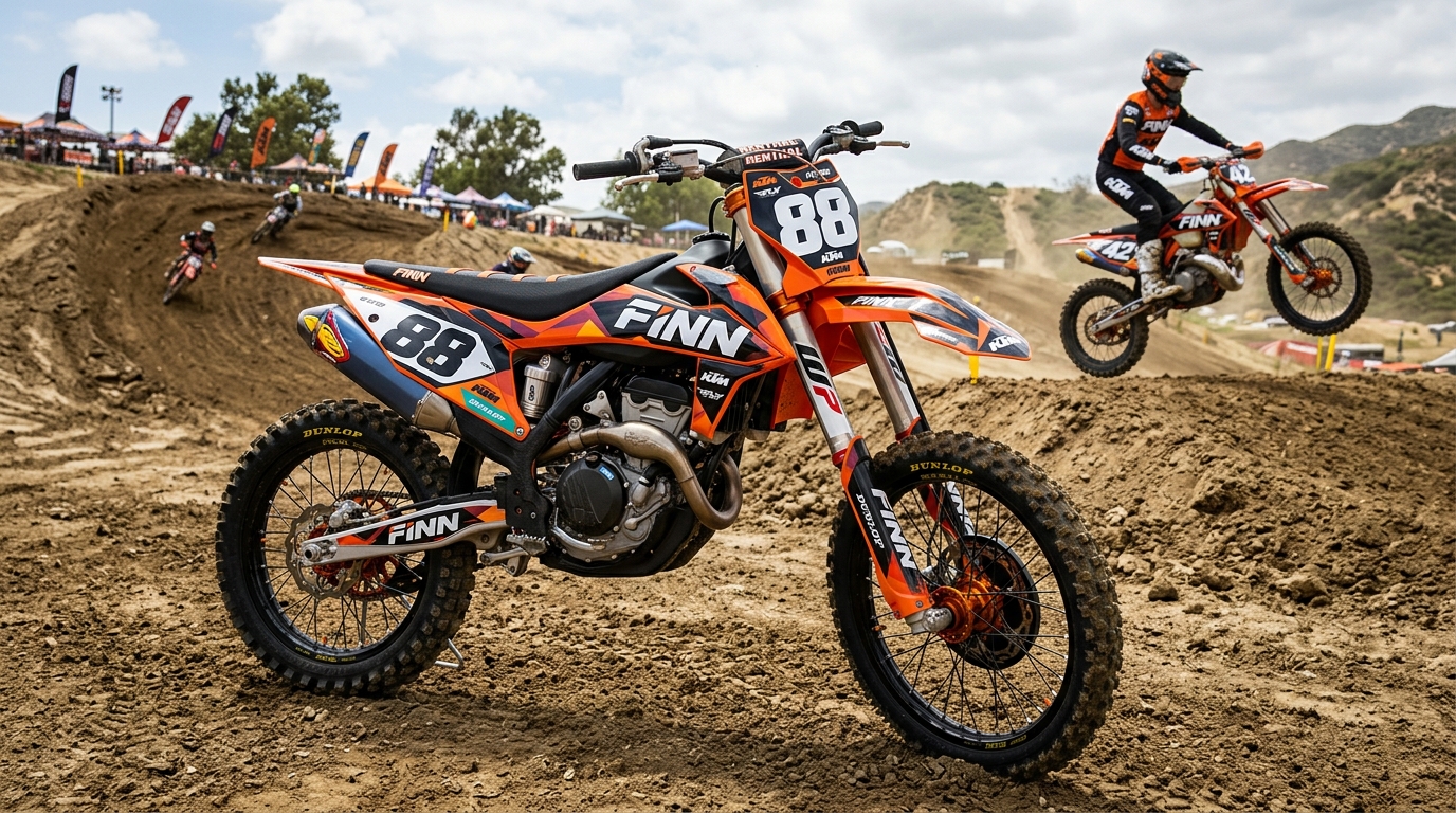 KTM FINN Graphics Kit 202608171043 1 Motocross Graphics Boondocks Decals