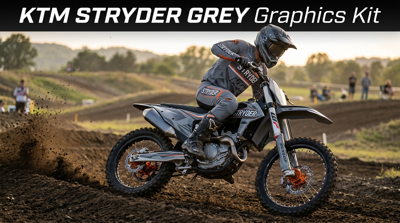 KTM STRYDER GREY Graphics Kit 202608171101 1 Motocross Graphics Boondocks Decals