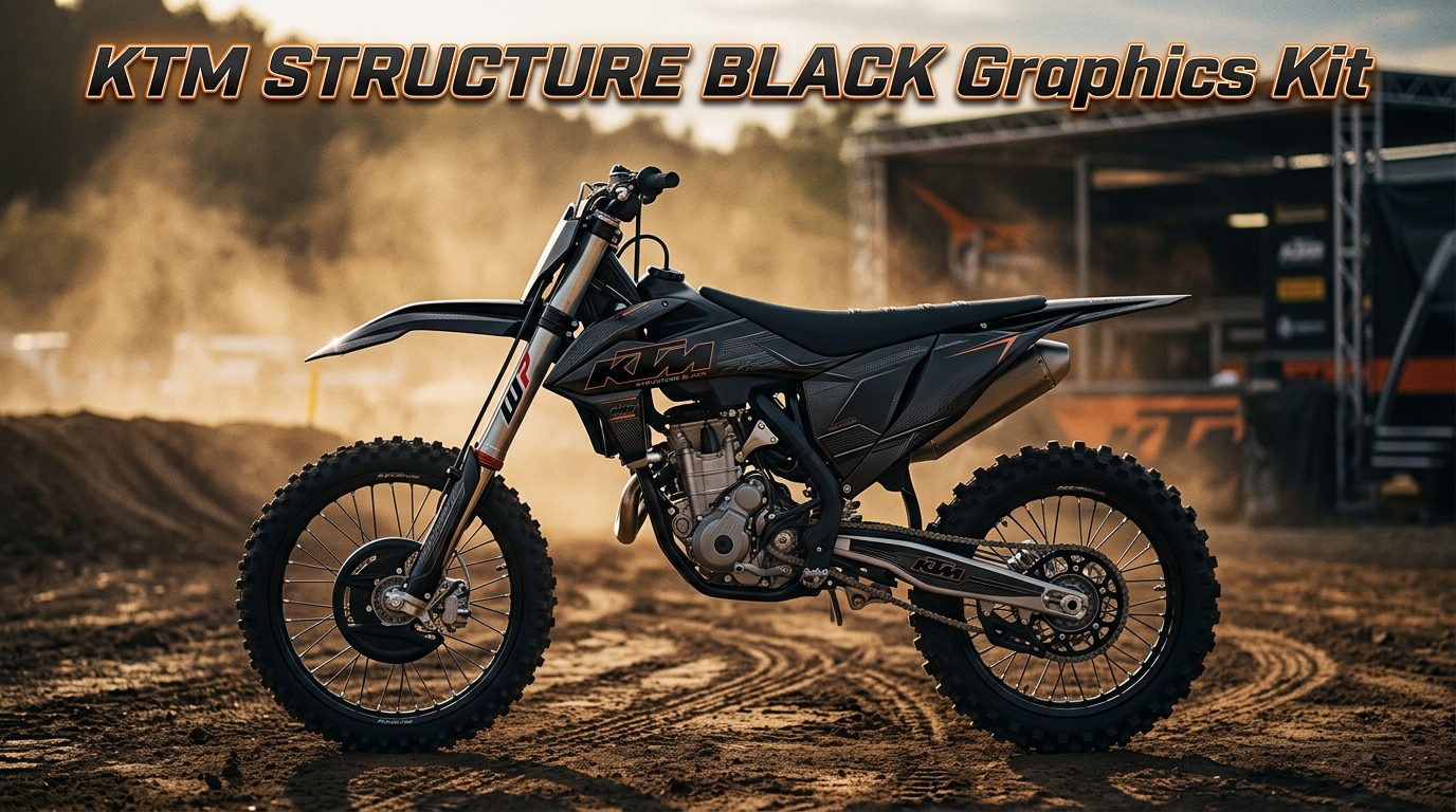 KTM Structure Black Graphics Kit 202608171131 1 Motocross Graphics Boondocks Decals