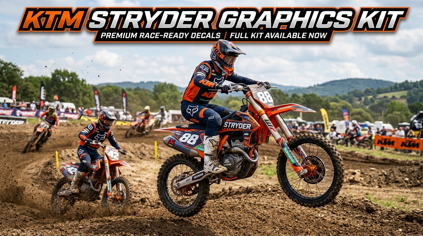 KTM Stryder graphics kit 202608171052 Motocross Graphics Boondocks Decals