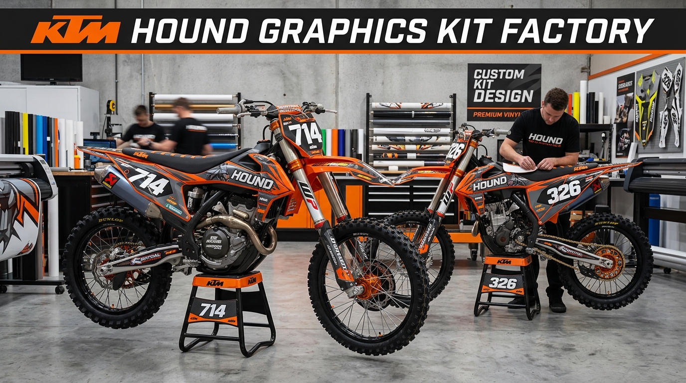 KTM graphics kit design 202608241443 Motocross Graphics Boondocks Decals