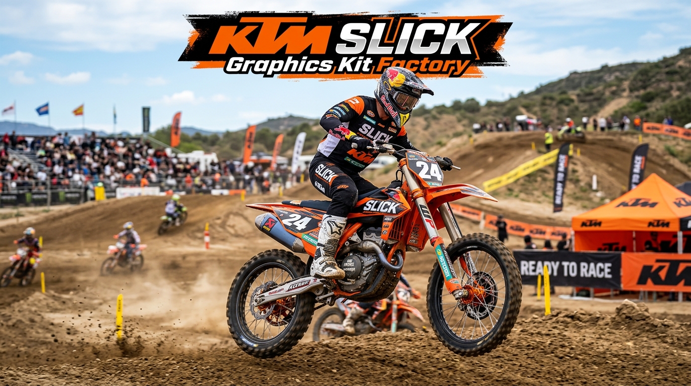 KTM graphics kit dirt bike 202608241430 Motocross Graphics Boondocks Decals