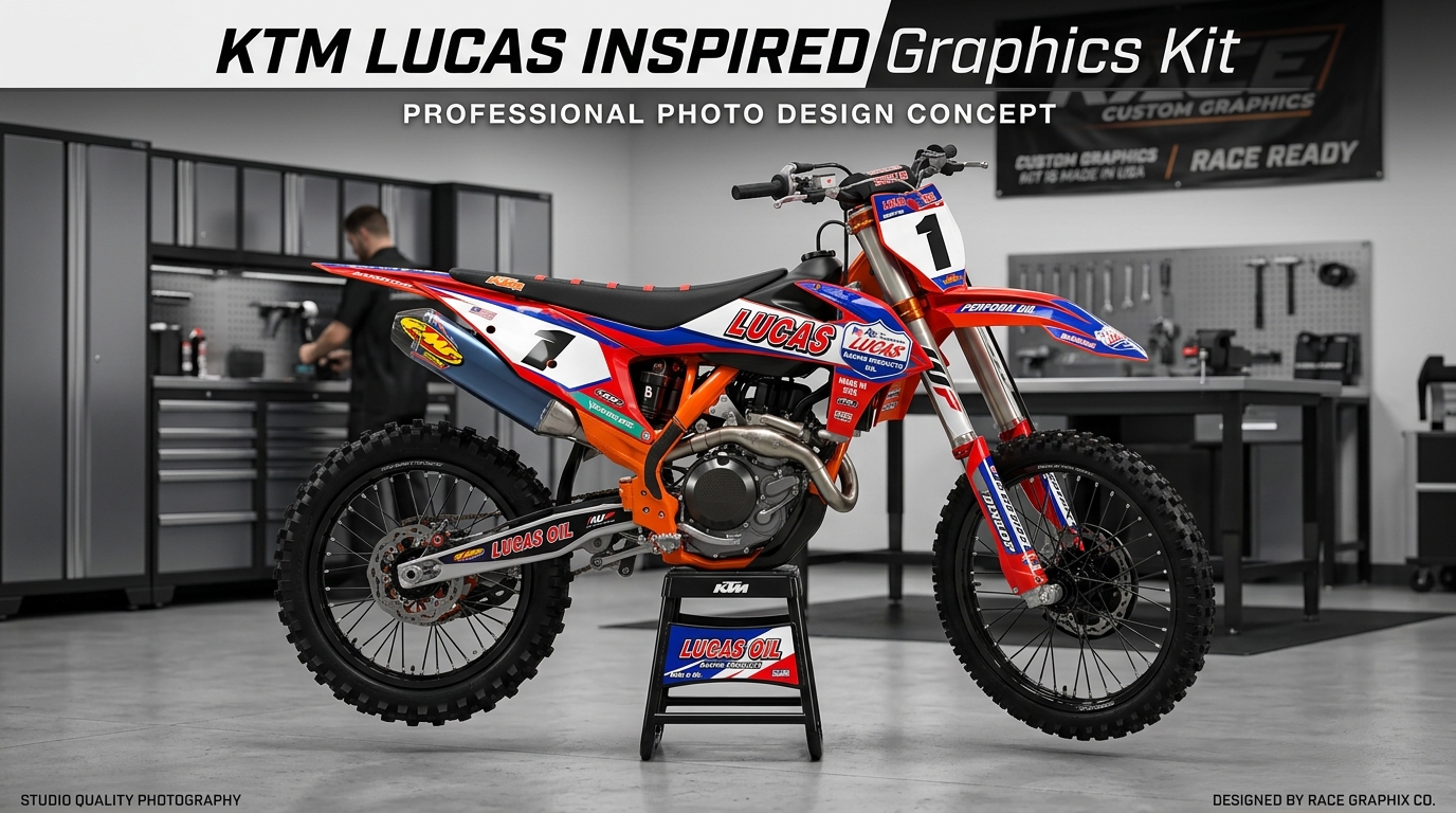 KTM graphics kit image creation 202608241525 Motocross Graphics Boondocks Decals