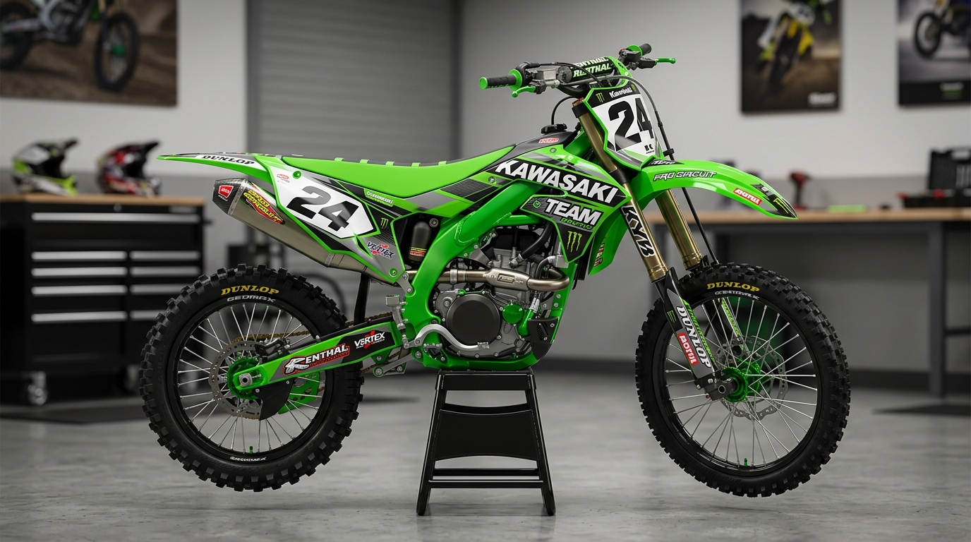 Kawasaki TEAM Graphics Kit 202608031128 4 Motocross Graphics Boondocks Decals