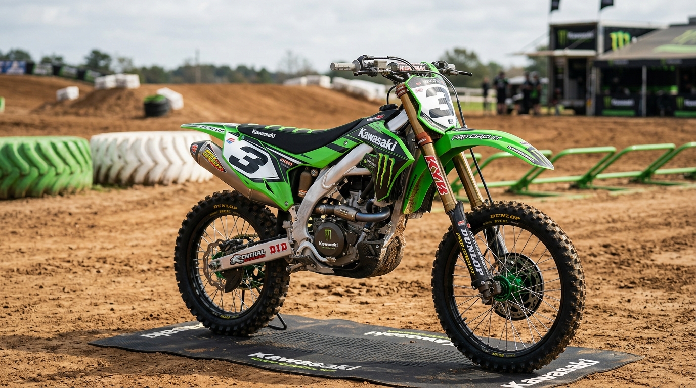 Kawasaki TEAM Graphics Kit 202608101110 Motocross Graphics Boondocks Decals