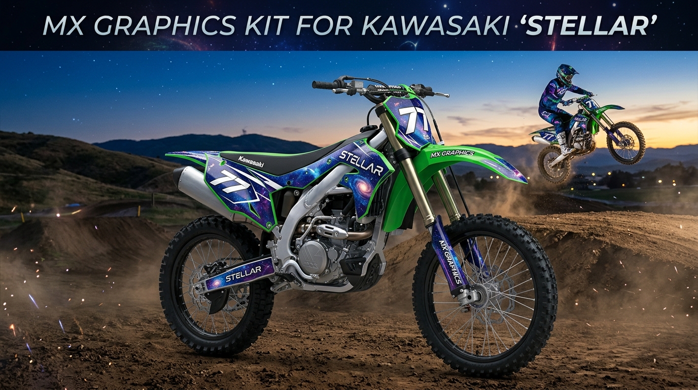MX Graphics Kit for Kawasaki 202608311000 1 Motocross Graphics Boondocks Decals
