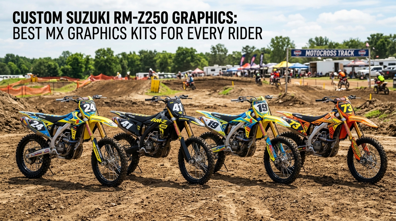 Custom Suzuki RM-Z250 Graphics: Best MX Graphics Kits for Every Rider