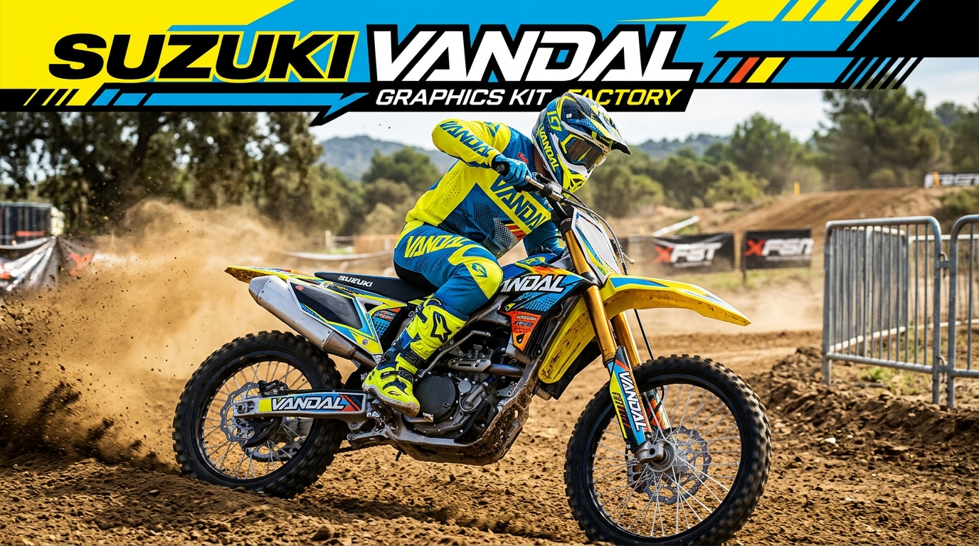 Suzuki Vandal graphics kit factory 202608241423 1 Motocross Graphics Boondocks Decals