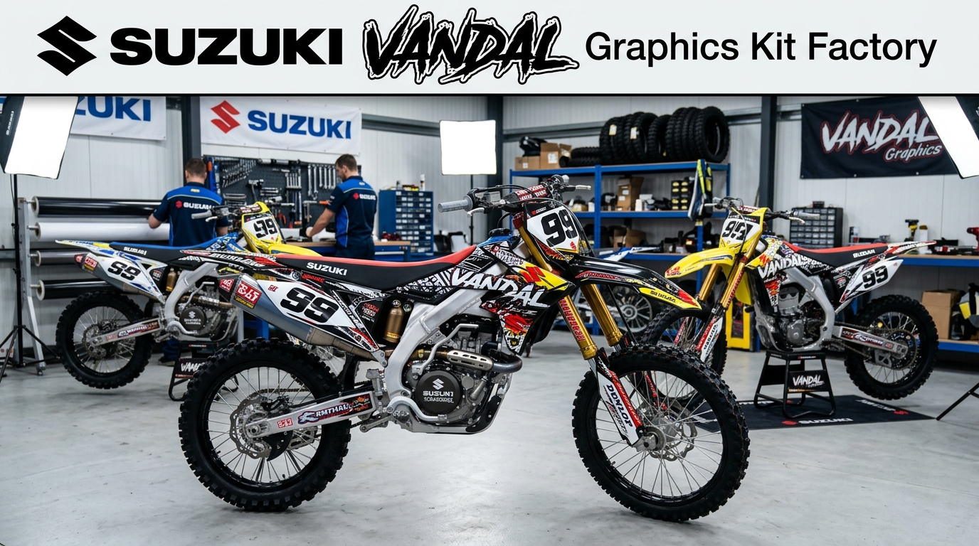 Suzuki Vandal graphics kit factory 202608241423 Motocross Graphics Boondocks Decals