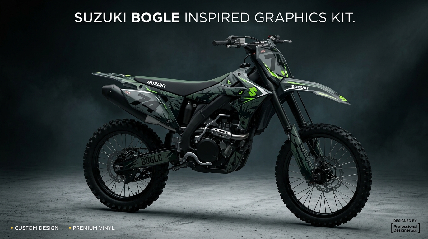 Suzuki graphics kit dirt bike 202608311008 Motocross Graphics Boondocks Decals