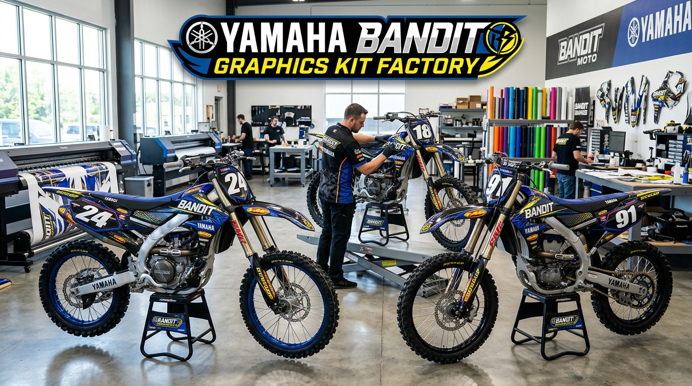 Yamaha Bandit graphics kit creation 202608241427 Motocross Graphics Boondocks Decals