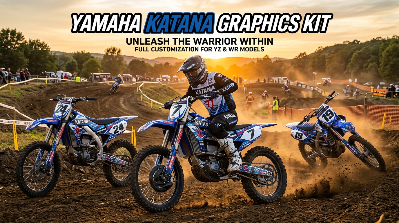 Yamaha KATANA graphics kit creation 202608311005 Motocross Graphics Boondocks Decals