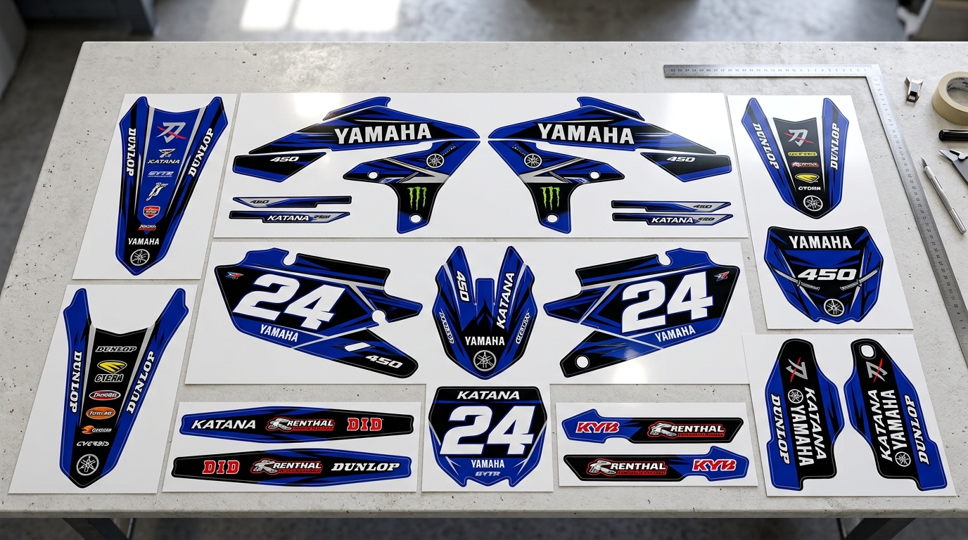 Yamaha KATANA Graphics Kit 4 Yamaha Katana graphics kit decals 202608311005 1 Motocross Graphics Boondocks Decals