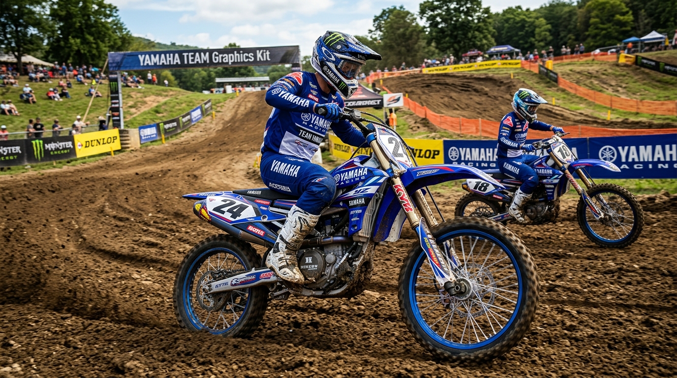 Yamaha TEAM Graphics Kit 202608101053 Motocross Graphics Boondocks Decals