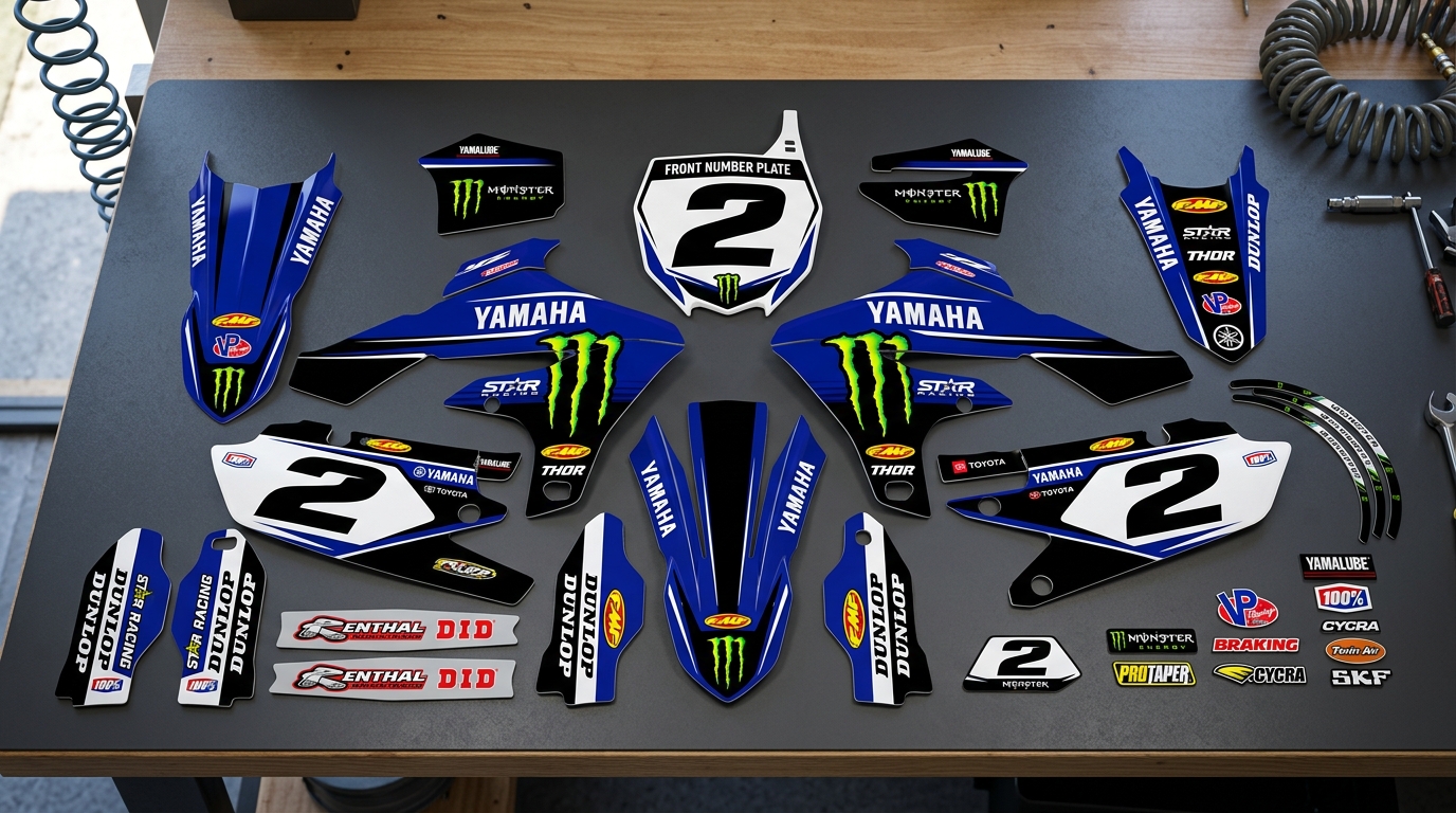 Yamaha WEBB INSPIRED Graphics Kit 3 Yamaha graphics kit decals creation 202608241458 Motocross Graphics Boondocks Decals